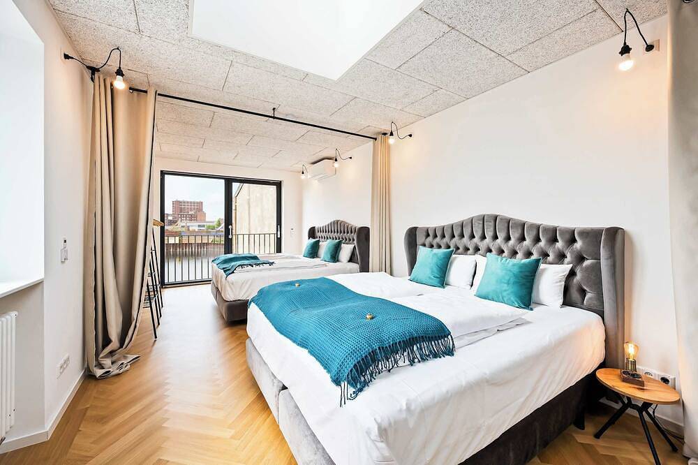Geheel appartement, Lit Living: Luxusloft | Box Spring | Air Con | Bbq in Mannheim, Kurpfalz