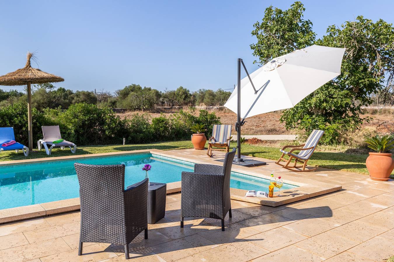 Charming Finca "Son Pou" with Mountain View, Pool, Wi-Fi, Terrace & Garden in Sencelles, Majorca Center