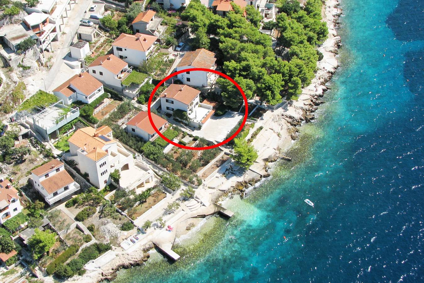 Ganze Wohnung, 1-Zimmer-Ferienwohnung am Strand Okrug Donji, Ciovo A-6859-b in Okrug Donji, Ciovo