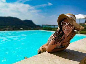 Ferienhaus für 2 Personen, mit Seeblick und Garten sowie Pool und Ausblick in Garda