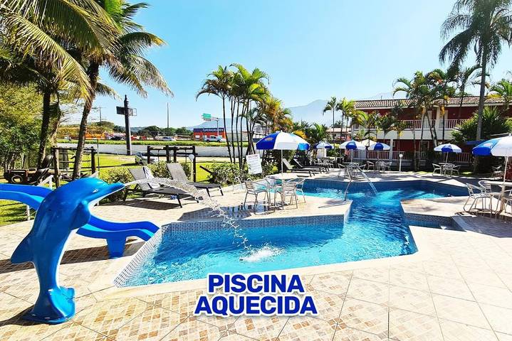 Pousadas para 2 pessoas, com piscina e sauna e ainda piscina infantil and jardim em Massaguaçu