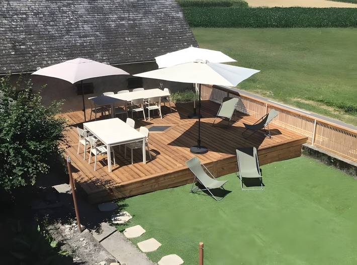 Location de vacances pour 10 personnes, avec jardin à Lau-Balagnas