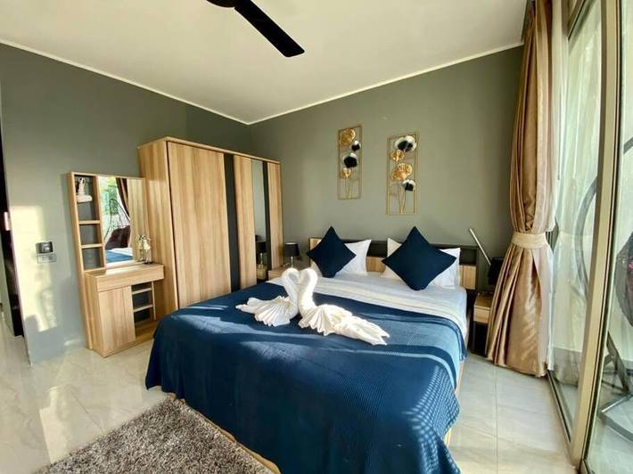 Lägenhet för 2 Personer, med pool samt utsikt och balkong i Kamala