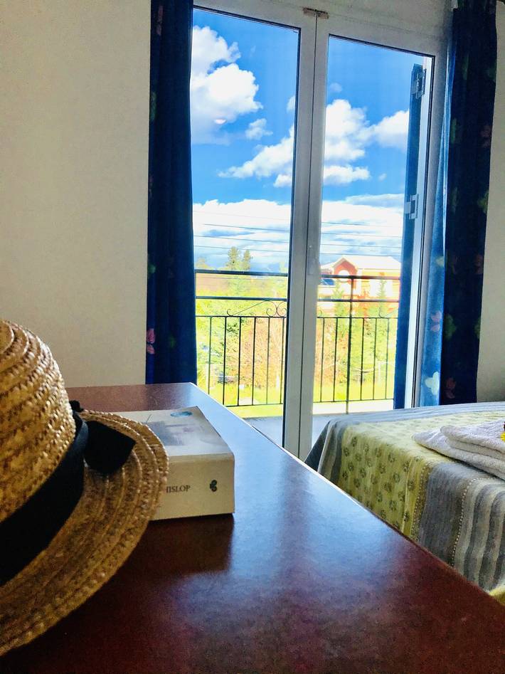 Ferienwohnung für 5 Personen, mit Ausblick und Garten
