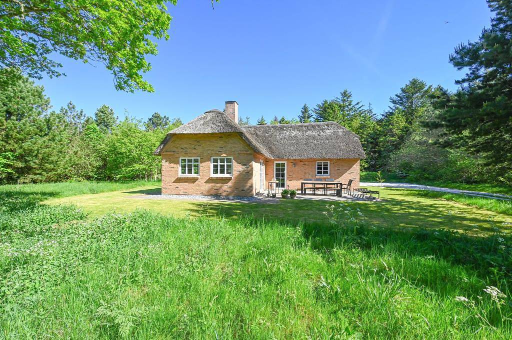 Gemütliches Reetdachhaus nahe der Husby Klitplantage – Mit Whirlpool und Sauna in Vester Husby, Husby (Dänemark)