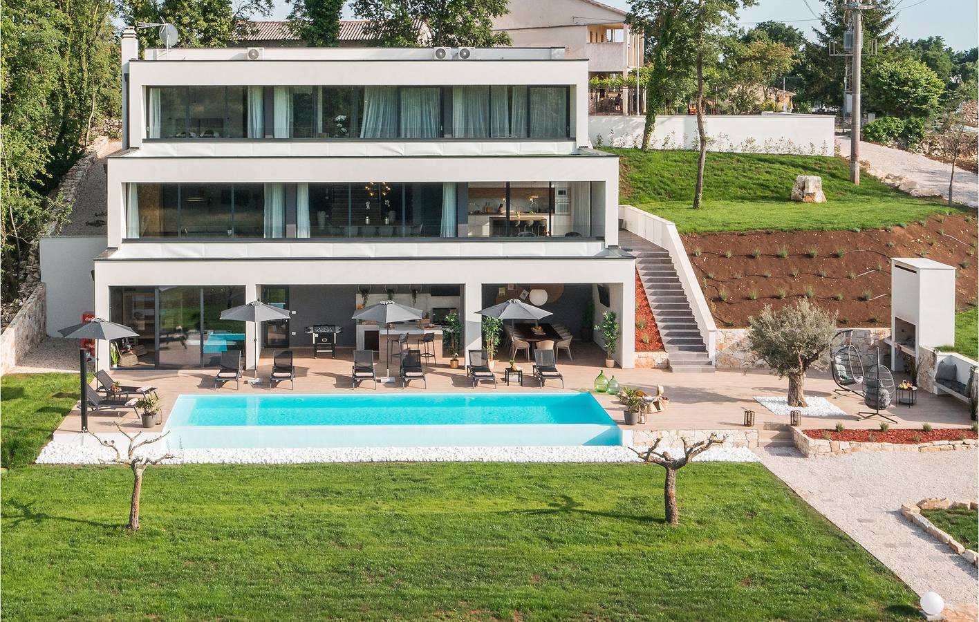 Gemütliche 37 m² große Ferienwohnung mit Pool, WLAN und Klimaanlage – 2,5 km von Kanfanar entfernt in Žminj, Zentralistrien