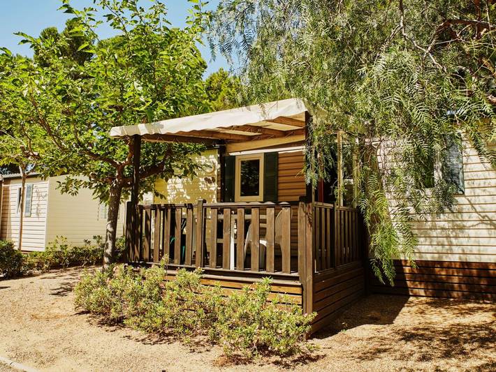 Mobil home pour 2 personnes, avec Terrasse dans Platja de l'Almadrava
