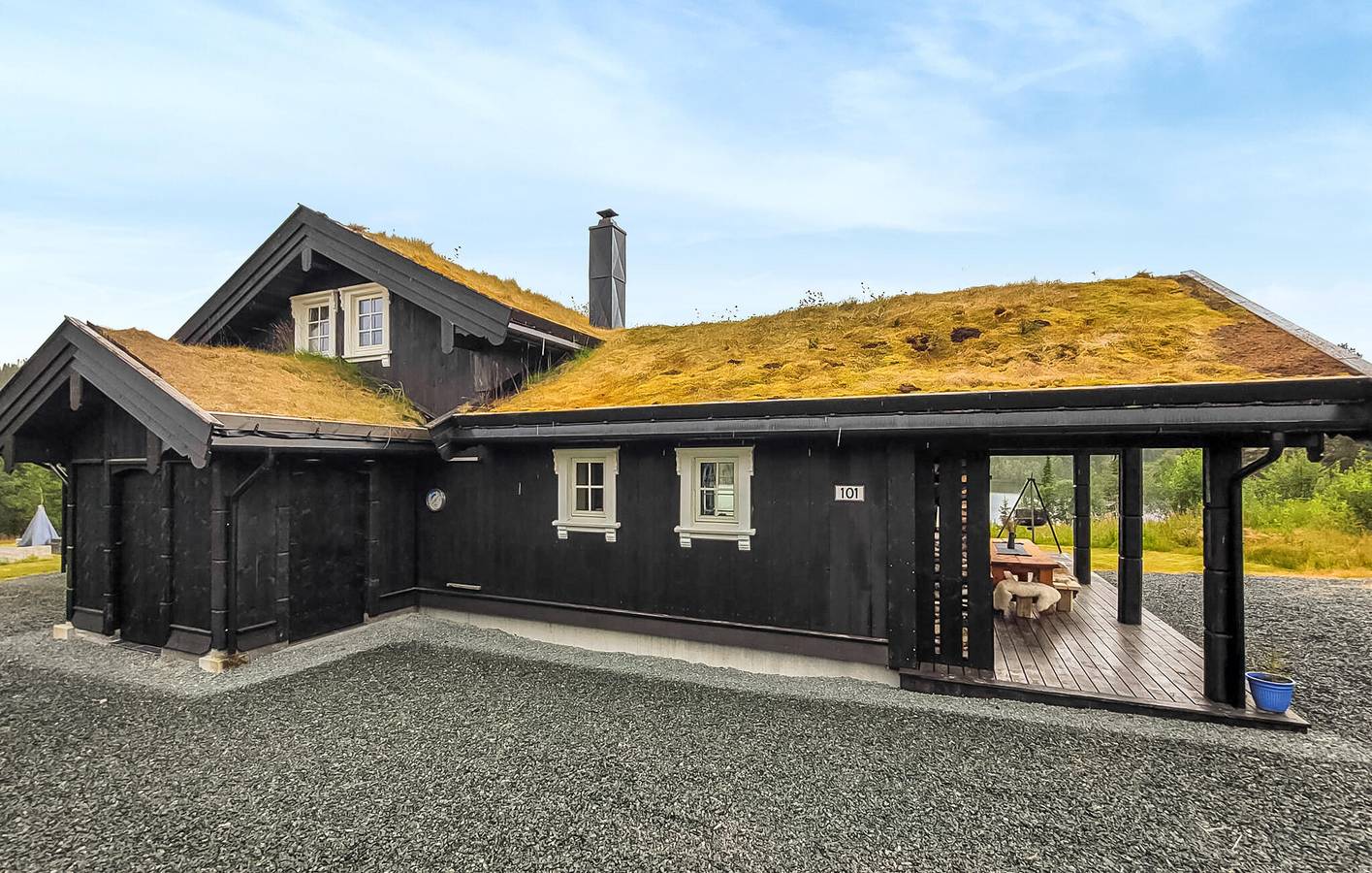 Ferienhaus für 9 Personen mit Ausblick in Vinje