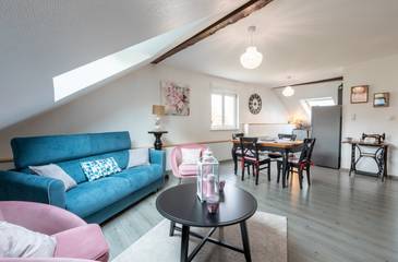 Gîte pour 4 personnes, avec terrasse et jardin à Rosheim