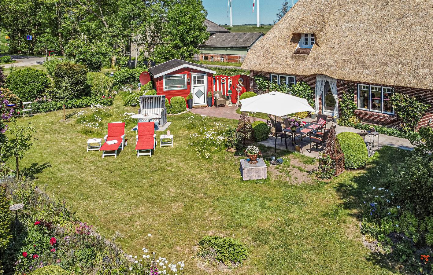 Broderswarft Garden Apartment - 1km von der Küste entfernt in Dagebüll, Nordseeküste