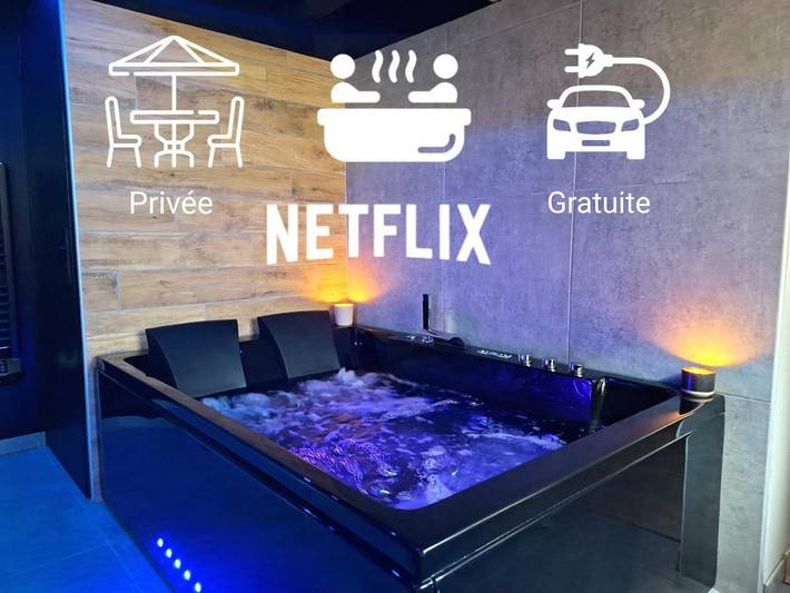 Gîte pour 2 personnes, avec terrasse et jacuzzi à Betschdorf