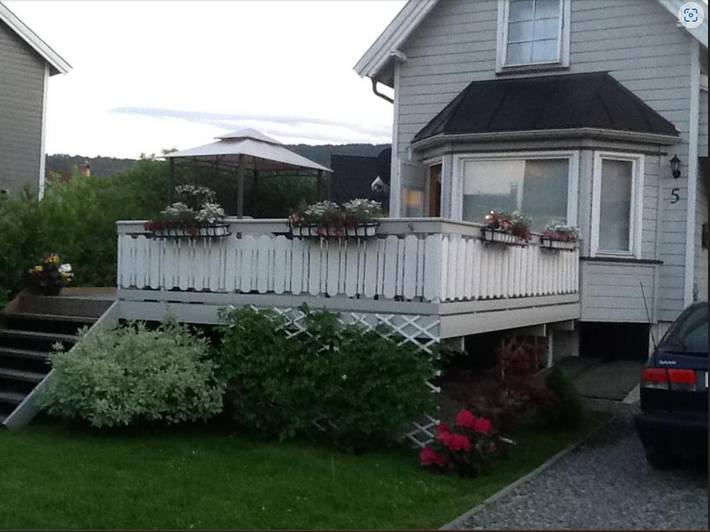 Ferienhaus für 3 Personen, mit Terrasse und Garten sowie Ausblick