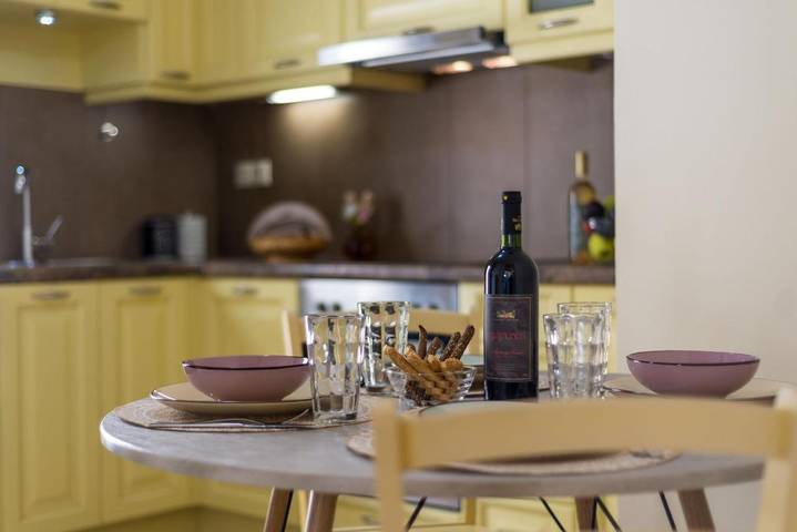 Appartement de vacances pour 6 personnes, avec Balcon ainsi que Terrasse et Vue