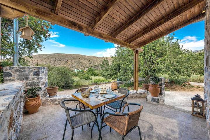 Maison d’hôte pour 2 personnes, avec Balcon ainsi que Terrasse et Vue à Chersónissos
