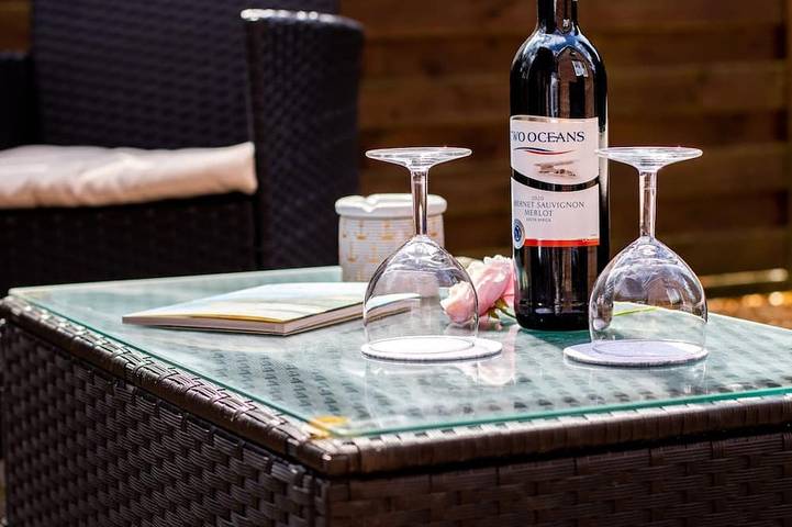 Ferienhaus für 7 Personen, mit Garten