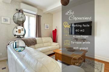 Gîte pour 4 personnes, avec terrasse à Tournon-sur-Rhône