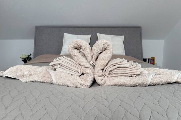 Ganze Wohnung, 2. Zi. Dachwohnung mit Burgblick & Kingsize Bett in Freudenberg am Main, Taubertal