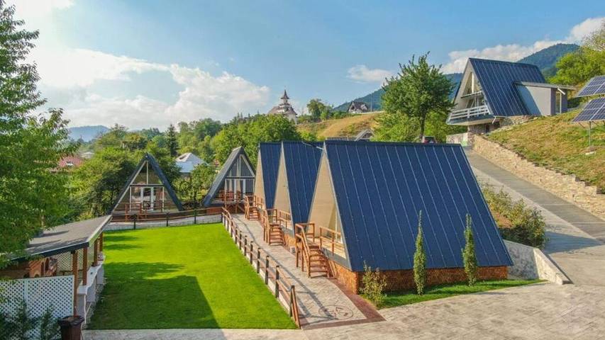 Chalet pour 4 personnes, avec vue et jardin