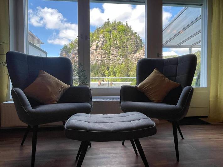 Ferienhaus für 6 Personen, mit Ausblick und Garten in Oybin