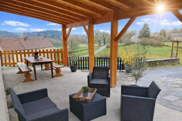 Maison de vacances pour 7 personnes, avec Terrasse ainsi que Jardin et Vue