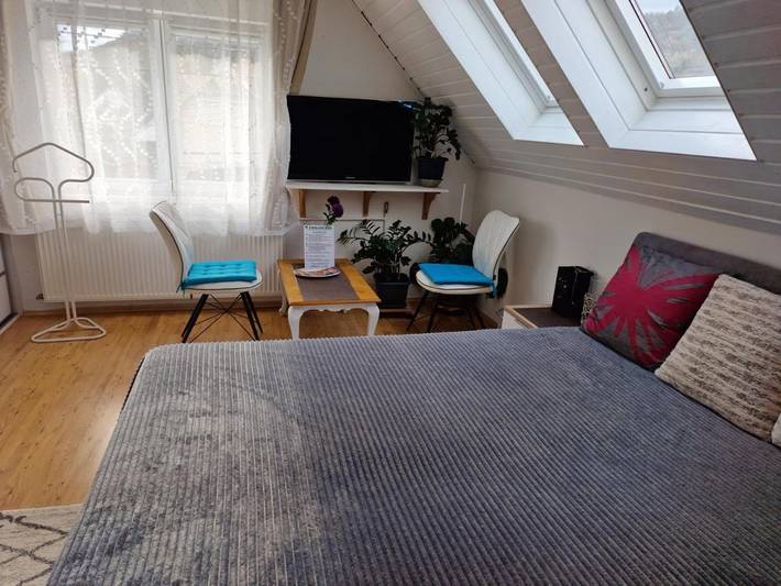 Ferienwohnung für 2 Personen, mit Terrasse und Garten sowie Ausblick in Budapest