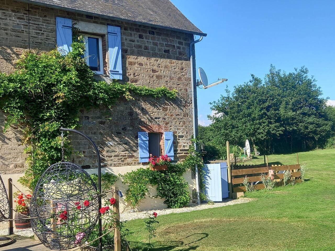 Casa rural para 4 personas con terraza in Villechien, Avranches Region