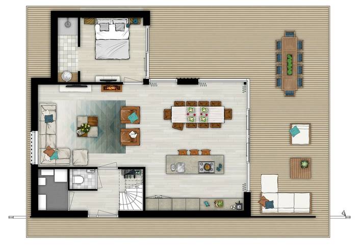 Ferienhaus für 10 Personen - 1
