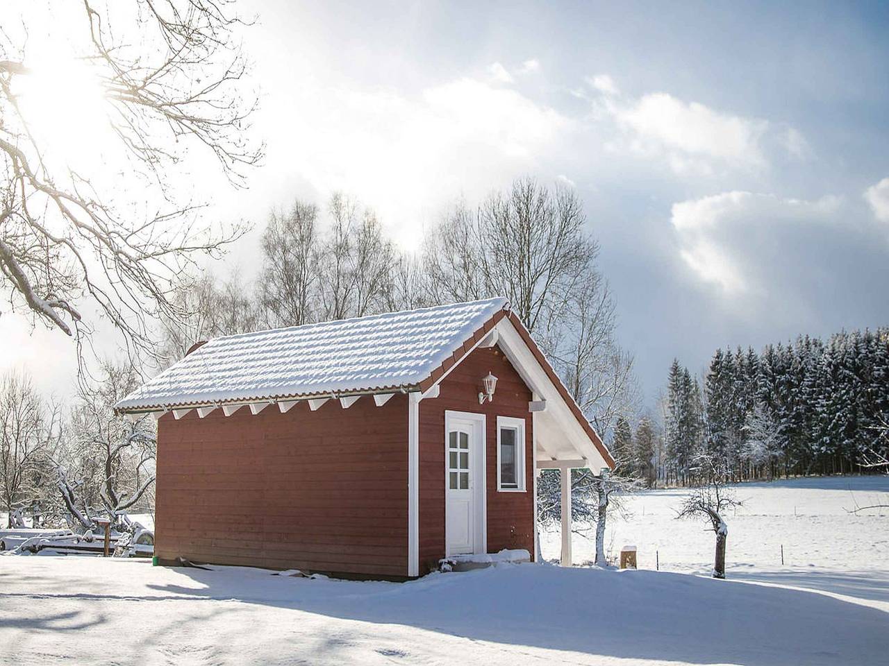 Rad-Wander-Häusle Bodensee - Rad-Wander-Häusle mit 17qm, 1 Wohn-/Schlafraum, max. 4 Personen in Pfullendorf, Region Bodensee-Oberschwaben