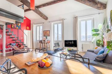 Gîte pour 4 personnes, avec vue dans Le Vieux Port (Marseille)