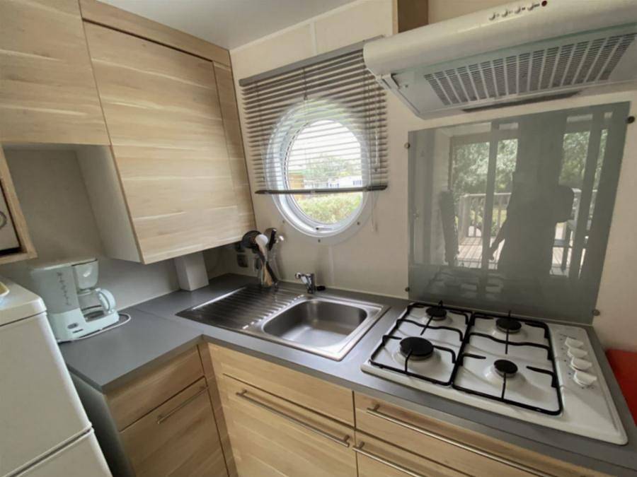 Camping Crin Blanc - Mobilheim 4 personen - Premium Dune 4 Personen - 2 Schlafzimmer, klimatisiert, Fernseher in Arles, Mittelmeerküste (Frankreich)