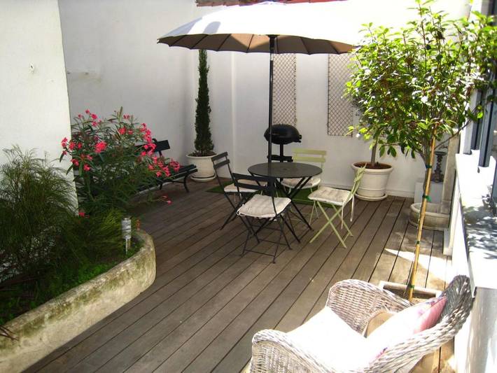 Appartement de vacances pour 4 personnes, avec jardin