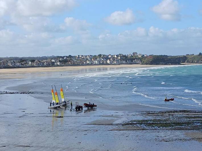 Gîte pour 2 personnes, avec Vue dans Port De Piegu Pleneuf Val Andre