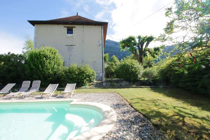Maison de vacances pour 9 personnes, avec Terrasse et Jardin ainsi que Piscine et Sauna