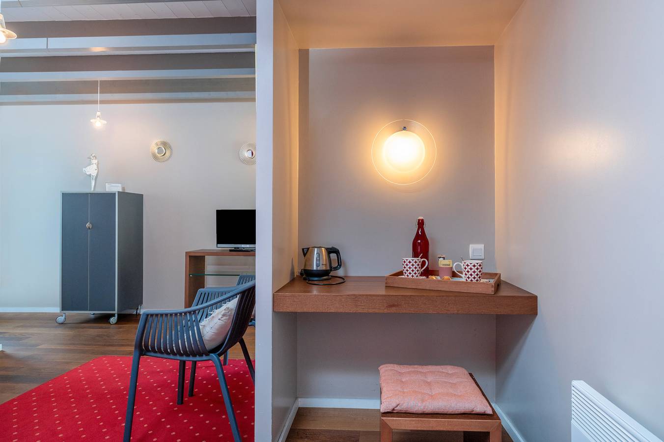 Chambre d'hôtes 'Hortensia' avec piscine partagée, terrasse partagée et Wi-Fi in Arzano, Région de Quimper