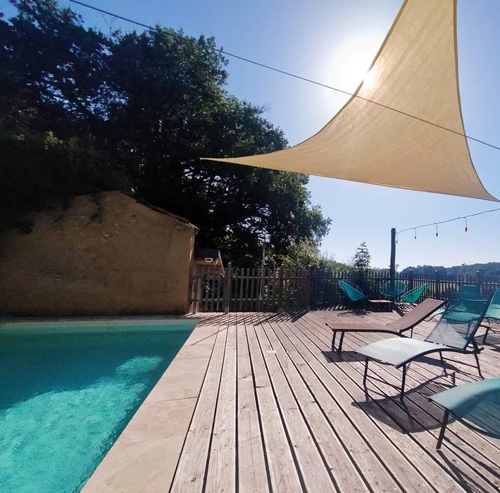 Gîte pour 6 personnes, avec jardin ainsi que terrasse et piscine - 1