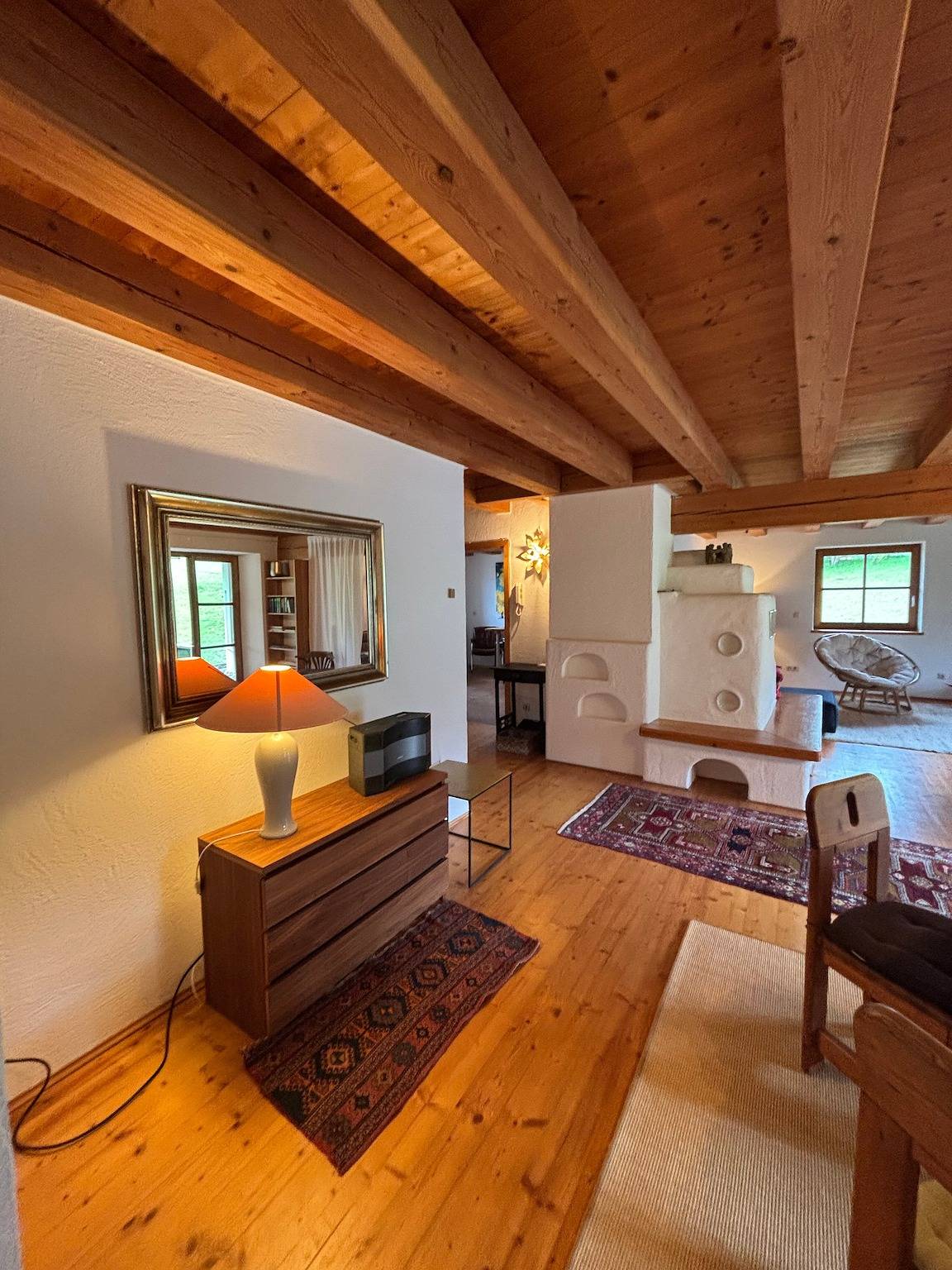 Ferienhaus „Mit Sonnenterrasse“ mit Balkon und Wlan in Ostrach, Region Bodensee-Oberschwaben