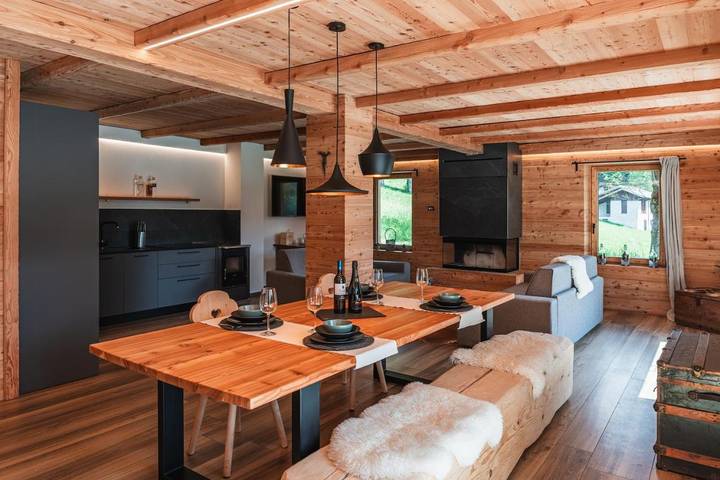 Chalet für 3 Personen, mit Sauna und Ausblick sowie Garten in Ledro