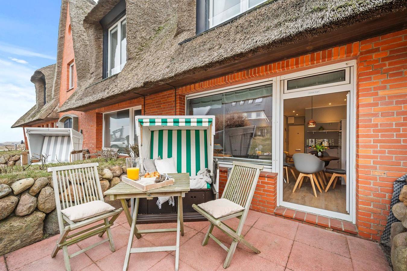 Ganze Wohnung, Charmante Ferienwohnung im Haus Kampbarg in Kampen mit Terrasse und Meerblick in Kampen (Sylt), Sylt