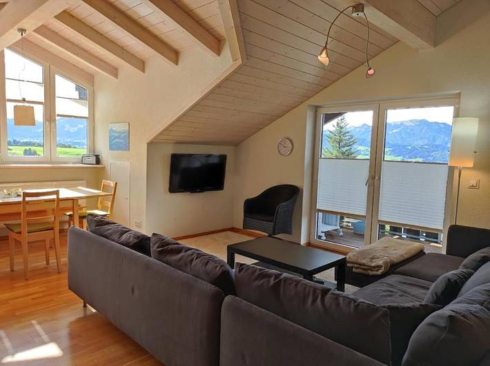 Ferienwohnung für 3 Personen, mit Balkon und Ausblick, mit Haustier in Sonthofen - 3