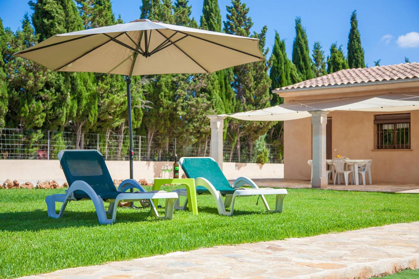 Es Mitja Davall - Ferienhaus mit Privatgarten in Sencelles. Wifi gratis in Sencelles, Mallorca Inselmitte