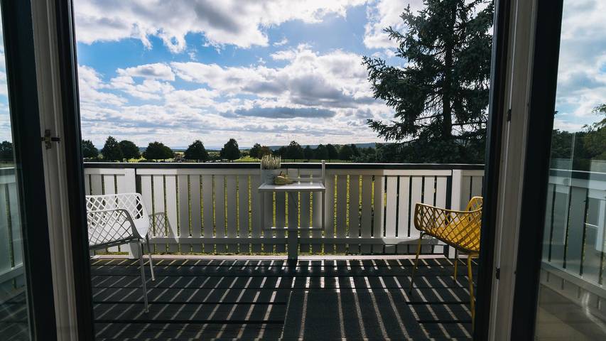 Ferienwohnung für 4 Personen, mit Garten und Balkon, kinderfreundlich in Bettenfeld