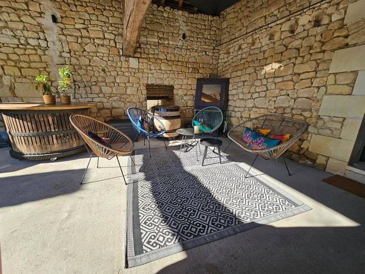 Gîte pour 2 personnes, avec vue ainsi que piscine et jardin à Saint-Nicolas-de-Bourgueil - 3
