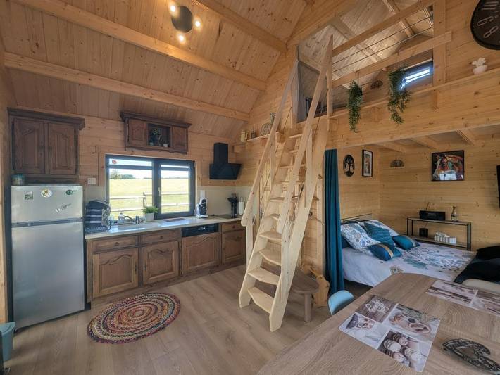 Gîte pour 2 personnes, avec Terrasse ainsi que Jardin et Vue
