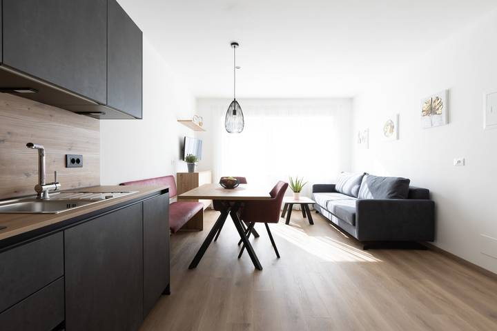 Ferienwohnung für 4 Personen, mit Garten und Balkon