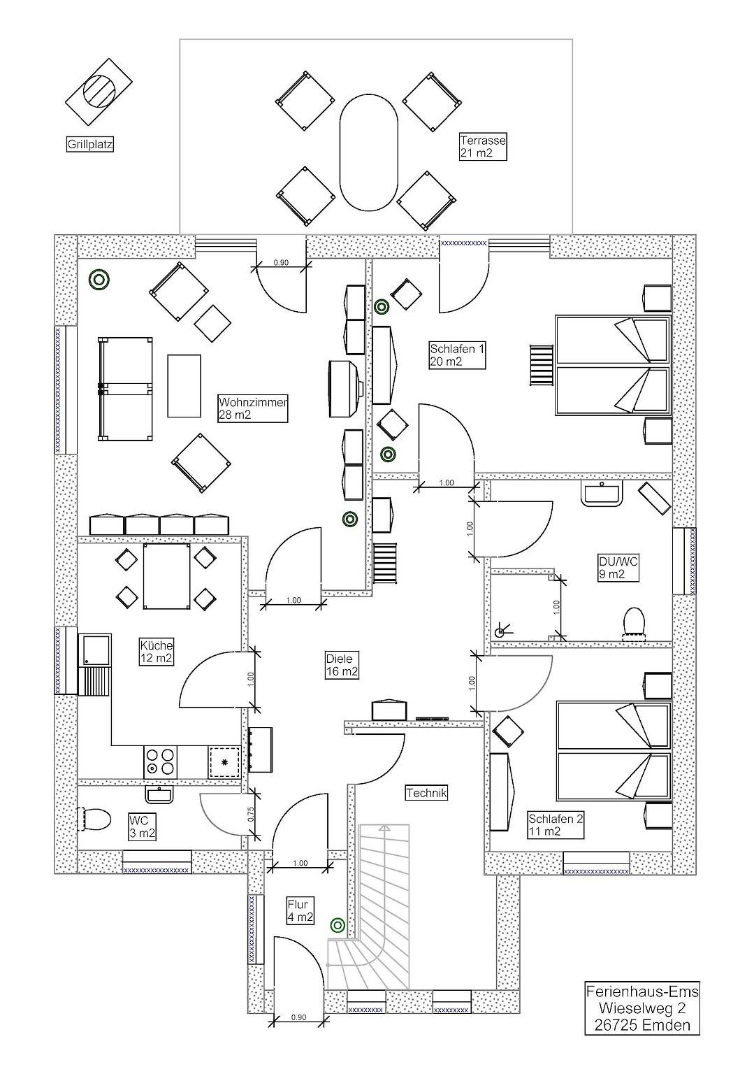 Ganze Ferienwohnung, Ferienhaus-Ems in Emden, Ostfriesland