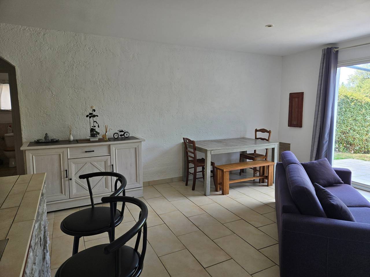 Villa „Appartement mit Garten“ mit Bergblick, privaten Terrassen und Klimaanlage in Aléria, Corte und Umgebung