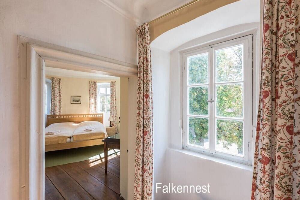 Appartement entier, Château à douves d'Unsleben, nid de faucon in Unsleben, Rhön-Bayern