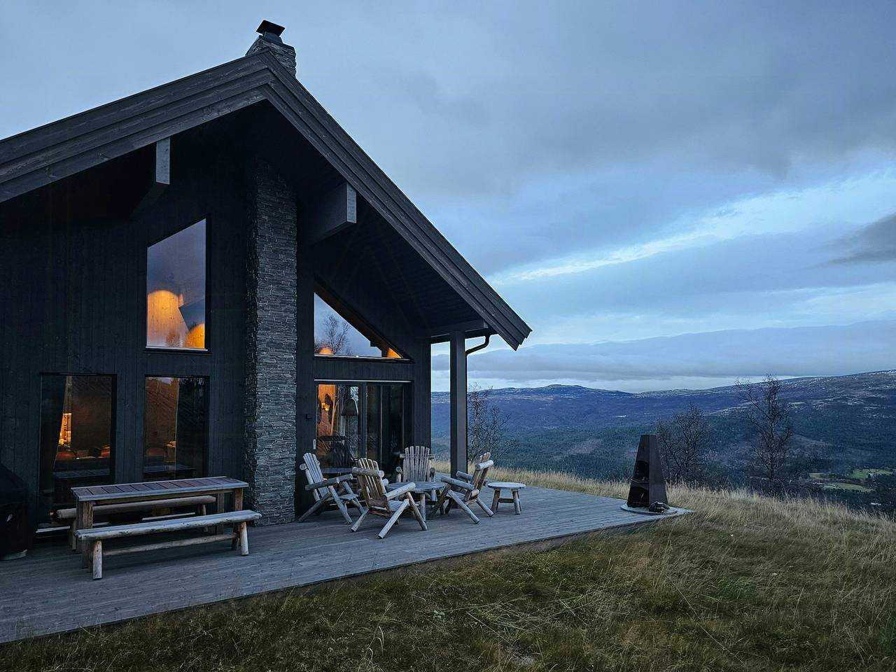 Chalet de montagne avec vue panoramique à Oppdal in Oppdal