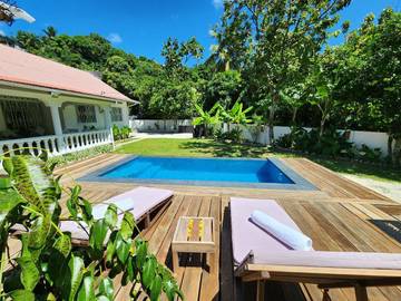 Villa pour 10 personnes, avec jardin ainsi que piscine et vue aux Seychelles