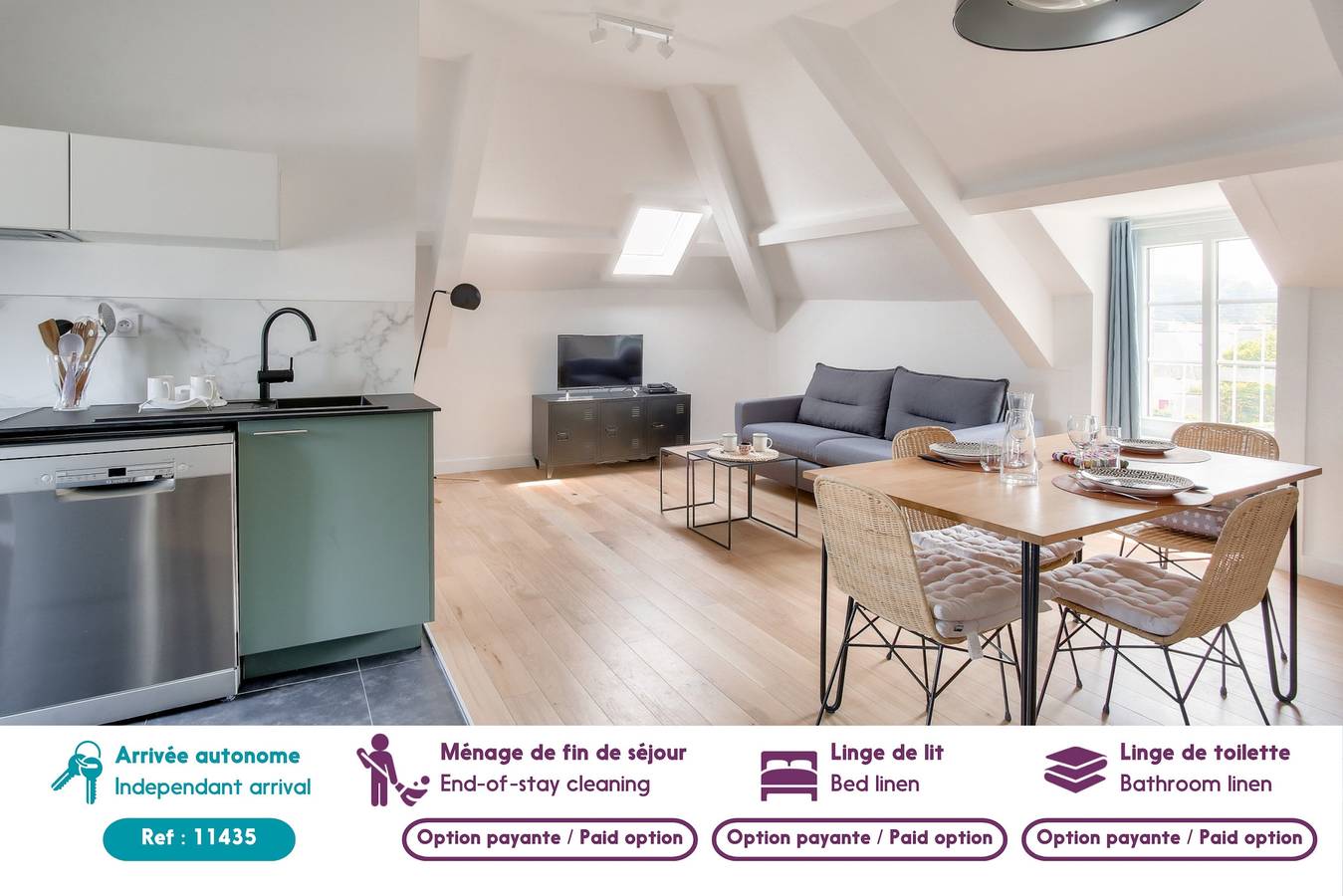 Appartement entier, 1km plage du Prieuré - Dinard- Cocon pour 2 in Dinard, Région de Saint-Malo